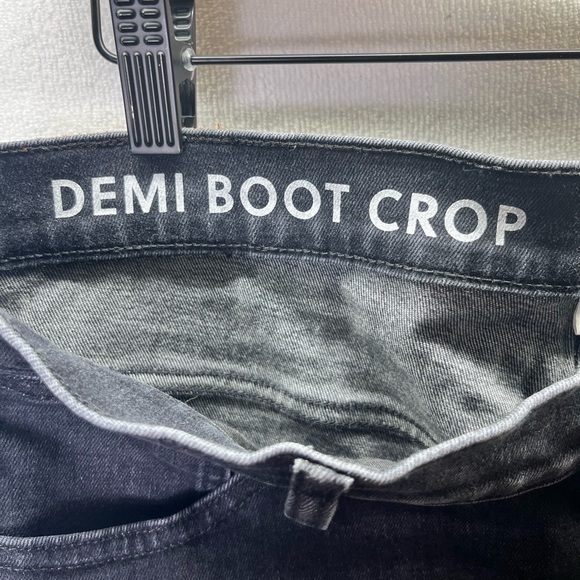 J. Crew Demi Boot Crop Jeans Womens 32P plus size Black Denim Stretch 2234 - Picture 3 of 10